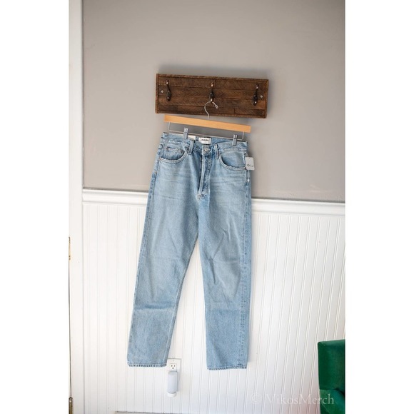 AGOLDE 90'S PINCH WAIST HIGH RISE STRAIGHT IN SOUNDWAVE 25 - Picture 3 of 6